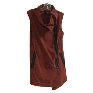 Porto San Francisco Sleeveless Zip Up Top Pockets Stretch Fabric size 0